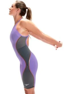 Speedo Fastskin LZR Pure Intent Openback Kneeskin - Purple Reign -Aqua Fit Wear 11974h545 3