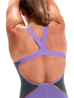 Speedo Fastskin LZR Pure Intent Openback Kneeskin - Purple Reign -Aqua Fit Wear 11974h545 6