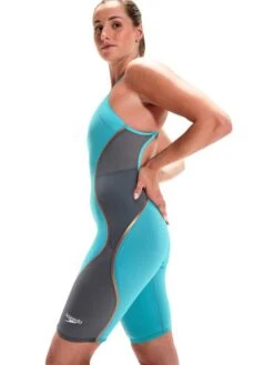 Speedo Fastskin LZR Pure Intent Openback Kneeskin - Aqua Beam -Aqua Fit Wear 11974h546 2