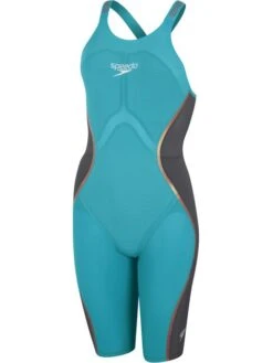 Speedo Fastskin LZR Pure Intent Openback Kneeskin - Aqua Beam