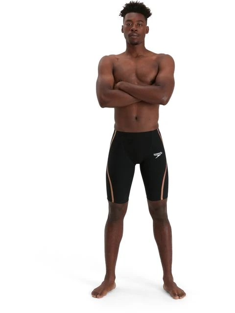 Speedo Fastskin LZR Pure Intent High Waist Jammers - Black/Gold 4 Speedo Fastskin LZR Pure Intent High Waist Jammers - Black/Gold - Image 2