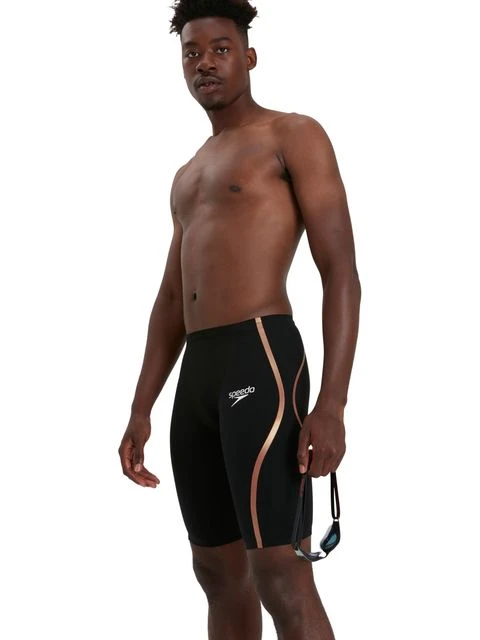 Speedo Fastskin LZR Pure Intent High Waist Jammers - Black/Gold 7 Speedo Fastskin LZR Pure Intent High Waist Jammers - Black/Gold - Image 5
