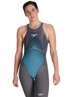 Speedo Fastskin LZR Pure Valor Openback Kneelength - Night Flare -Aqua Fit Wear 11978h147 2