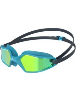 Speedo Hydropulse Junior Goggles - Yellow Gold Mirror/Navy/Blue Bay