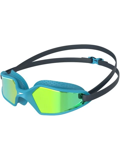 Speedo Hydropulse Junior Goggles - Yellow Gold Mirror/Navy/Blue Bay 3 Speedo Hydropulse Junior Goggles - Yellow Gold Mirror/Navy/Blue Bay