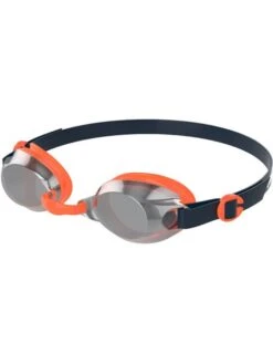 Speedo Jet Junior Goggles - Chrome Mirror/Navy/Volcanic Orange