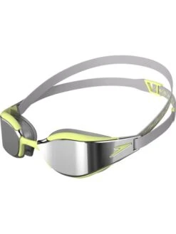 Speedo Fastskin Hyper Elite Goggles - Chrome Mirror/Shark Grey/Spritz