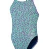 Speedo Tie Back One Piece - Miami Lilac/Fake Green 1 Speedo Tie Back One Piece - Miami Lilac/Fake Green -Aqua Fit Wear 1284115167