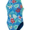 Speedo V-Back One Piece - Retro Floral -Aqua Fit Wear 1284315170