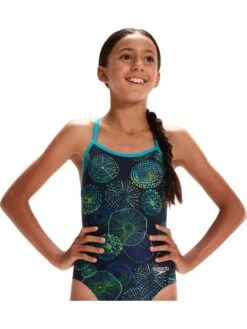 Speedo Lane Back One Piece - Jellyfish Glows -Aqua Fit Wear 1284615143 6