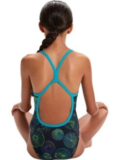 Speedo Lane Back One Piece - Jellyfish Glows -Aqua Fit Wear 1284615143 7