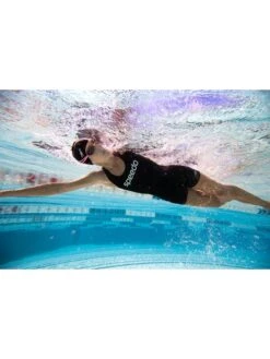 Speedo Leaderback Sport Legsuit - Black/White -Aqua Fit Wear 133073503 4