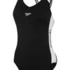 Speedo Splice One Piece - Black/White -Aqua Fit Wear 133083503