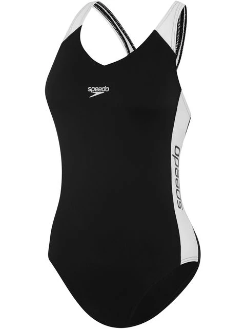 Speedo Splice One Piece - Black/White 3 Speedo Splice One Piece - Black/White