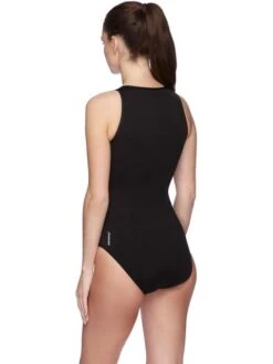 Speedo Spirit Turbo One Piece - Black/White -Aqua Fit Wear 133173503 3