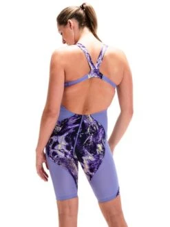 Speedo Fastskin LZR Ignite Kneelength - Miami Lilac/Spritz/Violet -Aqua Fit Wear 13437h574 6