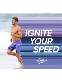 Speedo Fastskin LZR Ignite Jammers - Miami Lilac/Spritz/Violet -Aqua Fit Wear 13438h574 9