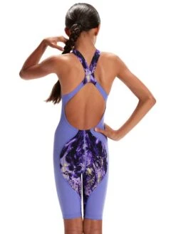 Speedo Fastskin Junior LZR Ignite Kneelenth - Miami Lilac/Spritz/Violet -Aqua Fit Wear 13439h574 6