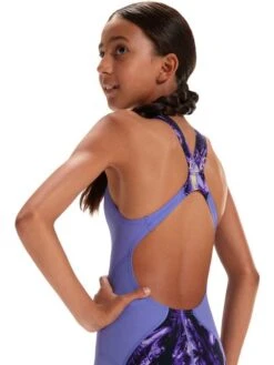 Speedo Fastskin Junior LZR Ignite Kneelenth - Miami Lilac/Spritz/Violet -Aqua Fit Wear 13439h574 8