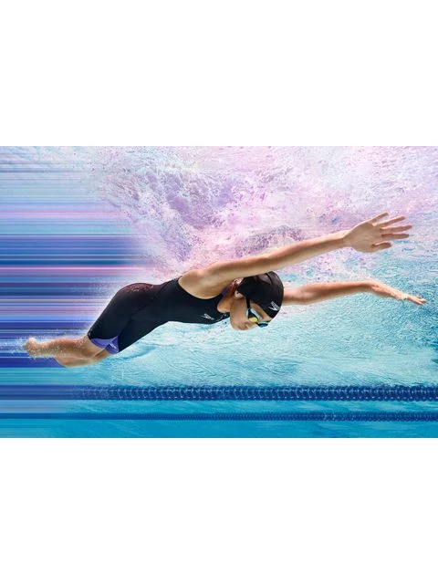 Speedo Fastskin Junior LZR Ignite Kneelength - Black/Miami Lilac 12 Speedo Fastskin Junior LZR Ignite Kneelength - Black/Miami Lilac - Image 10