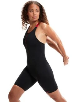 Speedo HydroPro Kneelength - Black/Red -Aqua Fit Wear 1346415214 12