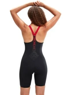 Speedo HydroPro Kneelength - Black/Red -Aqua Fit Wear 1346415214 13