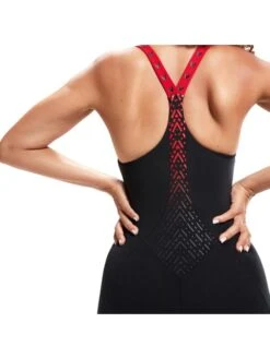 Speedo HydroPro Kneelength - Black/Red -Aqua Fit Wear 1346415214 16