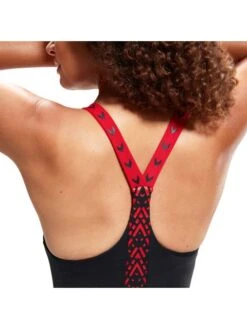 Speedo HydroPro Kneelength - Black/Red -Aqua Fit Wear 1346415214 17