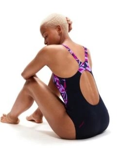 Speedo Muscleback Splice One Piece - Hyperboom Berry/Miami Lilac -Aqua Fit Wear 1347014441 5