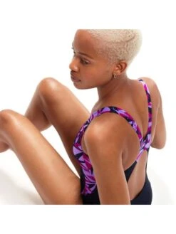 Speedo Muscleback Splice One Piece - Hyperboom Berry/Miami Lilac -Aqua Fit Wear 1347014441 6