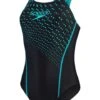 Speedo Medley One Piece - Black/Aquarium -Aqua Fit Wear 1347406877