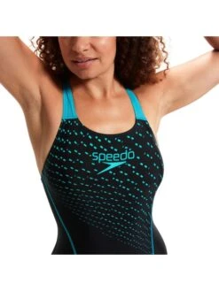 Speedo Medley One Piece - Black/Aquarium 14 Speedo Medley One Piece - Black/Aquarium -Aqua Fit Wear 1347406877 6