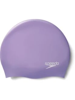 Speedo Plain Moulded Swim Cap - Miami Lilac Metallic
