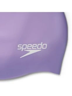 Speedo Plain Moulded Swim Cap - Miami Lilac Metallic -Aqua Fit Wear 7098415428 2
