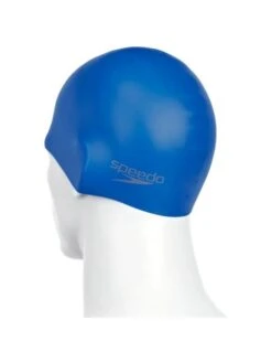 Speedo Plain Moulded Swim Cap - Neon Blue -Aqua Fit Wear 709842610 1