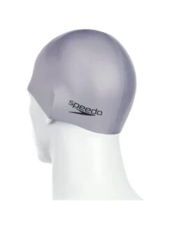 Speedo Plain Moulded Swim Cap - Chrome -Aqua Fit Wear 709849086 1