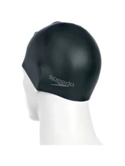 Speedo Plain Moulded Swim Cap - Black -Aqua Fit Wear 709849097 1