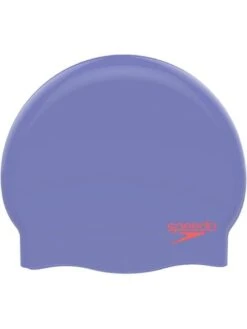 Speedo Junior Plain Moulded Swim Cap - Lilac