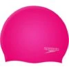 Speedo Junior Plain Moulded Swim Cap - Pink