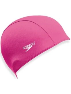 Speedo Junior Polyester Swim Cap - Pink