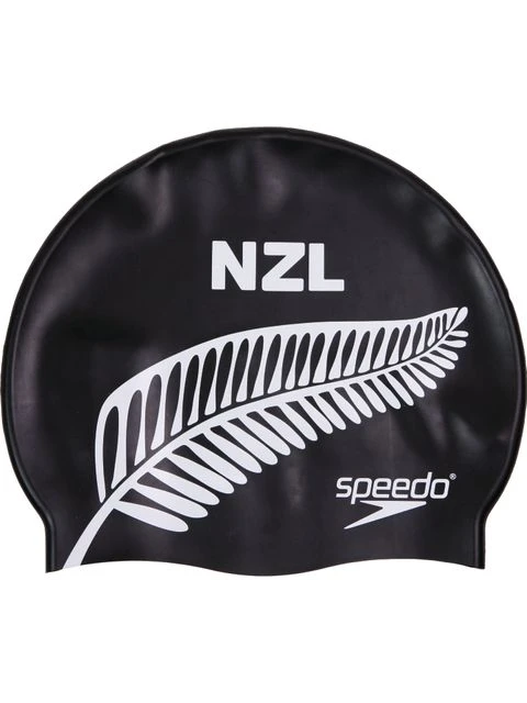 Speedo Moulded Silicone Swim Cap - New Zealand 3 Speedo Moulded Silicone Swim Cap - New Zealand