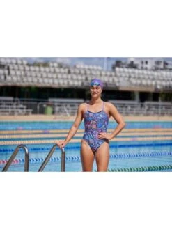 AMANZI Pro One Piece - Flutter 12 AMANZI Pro One Piece - Flutter -Aqua Fit Wear amanzi pro one piece flutter am10301 2