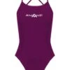 AMANZI Tie Back One Piece - Bordeaux -Aqua Fit Wear amanzi tie back one piece bordeaux am19148 3