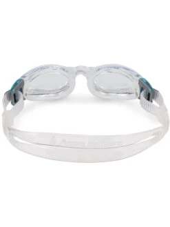 Aqua Sphere Kaiman Compact Clear Goggles - Clear & Turquoise -Aqua Fit Wear aqua sphere kaiman ladies clear goggles clear aqua 171300 3