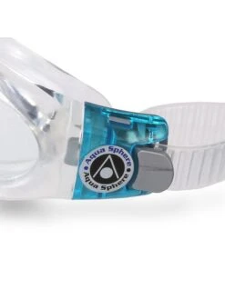 Aqua Sphere Kaiman Compact Clear Goggles - Clear & Turquoise -Aqua Fit Wear aqua sphere kaiman ladies clear goggles clear aqua 171300 4