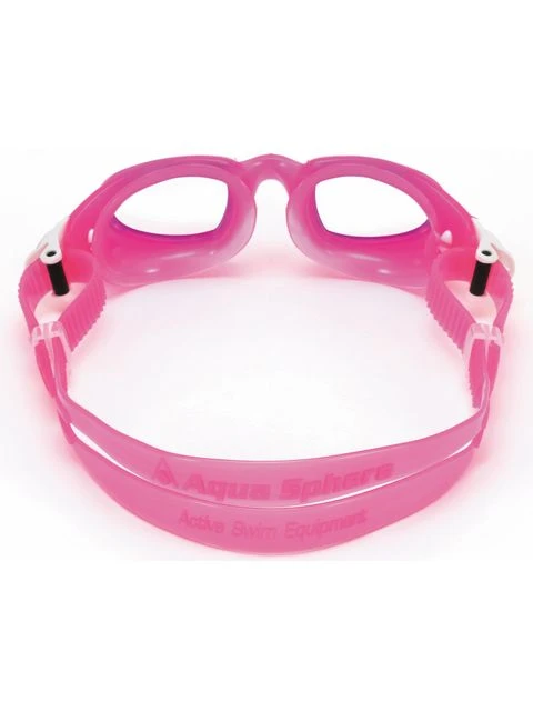 Aqua Sphere Moby Kid Clear Goggles - Pink & White 6 Aqua Sphere Moby Kid Clear Goggles - Pink & White - Image 4