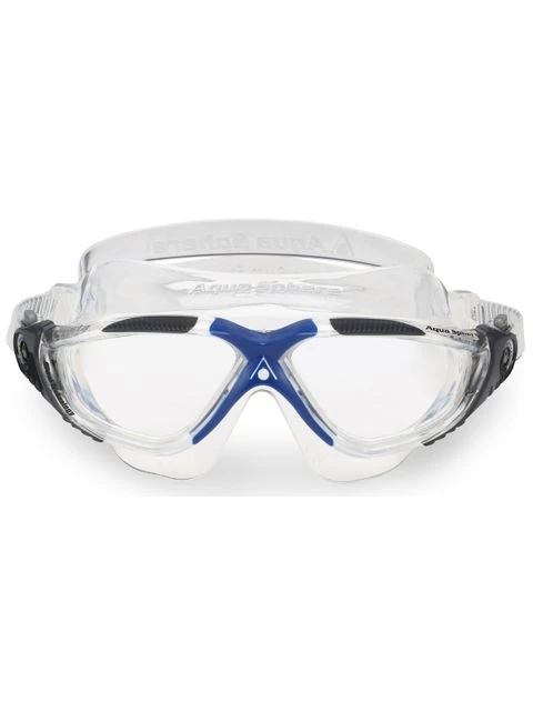 Aqua Sphere Vista Clear Swim Mask - Blue & Grey 4 Aqua Sphere Vista Clear Swim Mask - Blue & Grey - Image 2