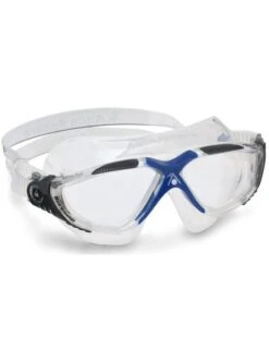 Aqua Sphere Vista Clear Swim Mask - Blue & Grey 11 Aqua Sphere Vista Clear Swim Mask - Blue & Grey -Aqua Fit Wear aqua sphere vista dark grey clear lens swim mask 188080