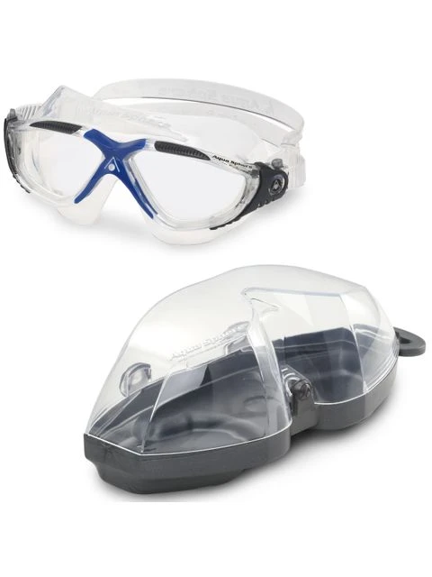 Aqua Sphere Vista Clear Swim Mask - Blue & Grey 8 Aqua Sphere Vista Clear Swim Mask - Blue & Grey - Image 6