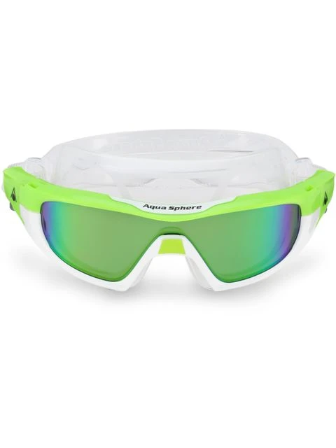 Aqua Sphere Vista Pro Titanium Mirror Goggles - Green & White 4 Aqua Sphere Vista Pro Titanium Mirror Goggles - Green & White - Image 2